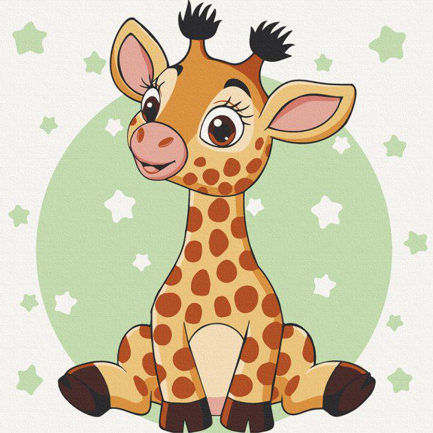 Картина по номерам ART CRAFT Жирафик 30х30 см (15540-АС)