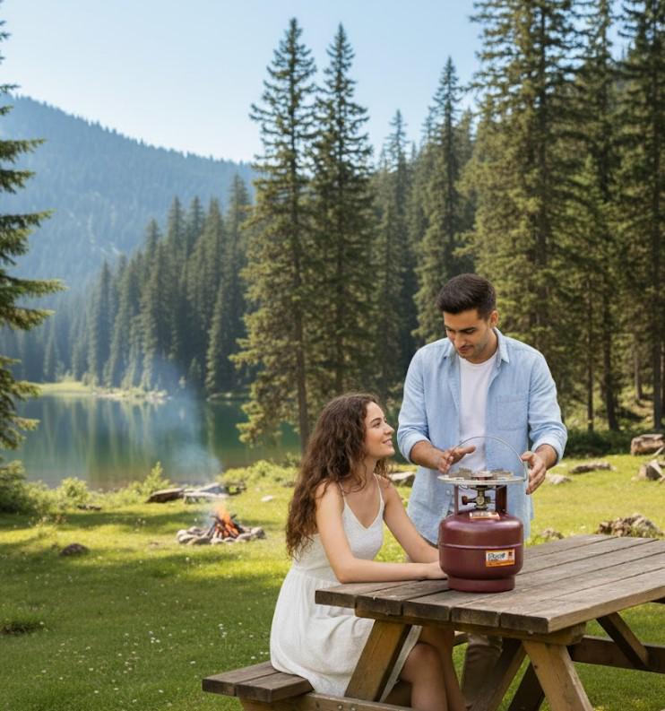 Балон кемпінговий газовий Ipragaz з пальником 5,8 л Коричневий (2104618729) - фото 7 Балон кемпінговий газовий Ipragaz з пальником 5,8 л Коричневий (2104618729) - фото 7