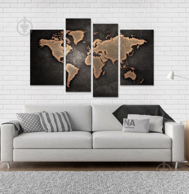 Модульна картина Poster-land Карта Світу Art-100_4