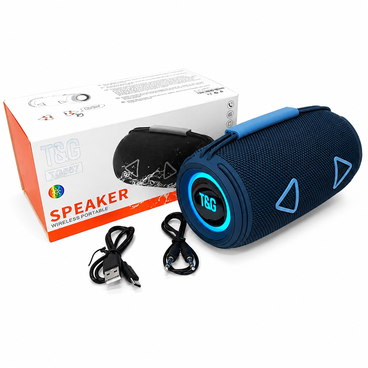 Портативная колонка T&G TG657 Bluetooth Blue