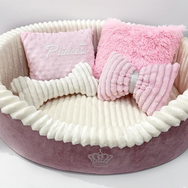 Лежанка для собак Amore mio Cane Брістоль Boutique до 16 кг 60х55х19 см (ОВ-0061) - фото 2