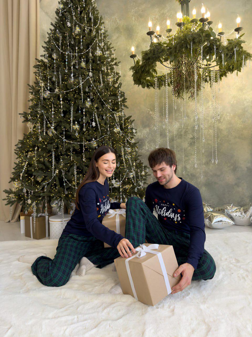 Пижамы парные мужская и женская Бруклин с начесом XL (F230PF23PLW21) - фото 6 Пижамы парные мужская и женская Бруклин с начесом XL (F230PF23PLW21) - фото 6