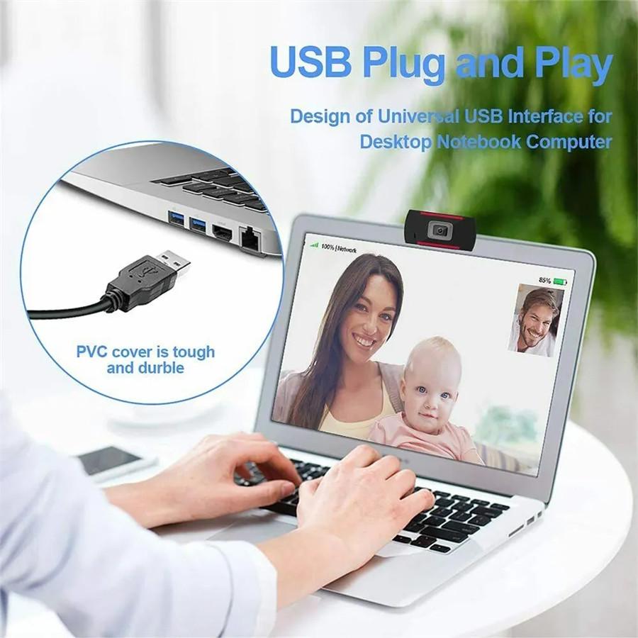 Веб-камера із мікрофоном U&P Webcam X1 Full HD USB Black (SWE-X1FH-BK) - фото 9