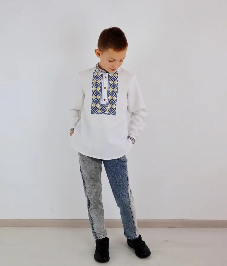 Рубашка детская с вышивкой XRmaster Эней 116 см (0001643) - фото 7