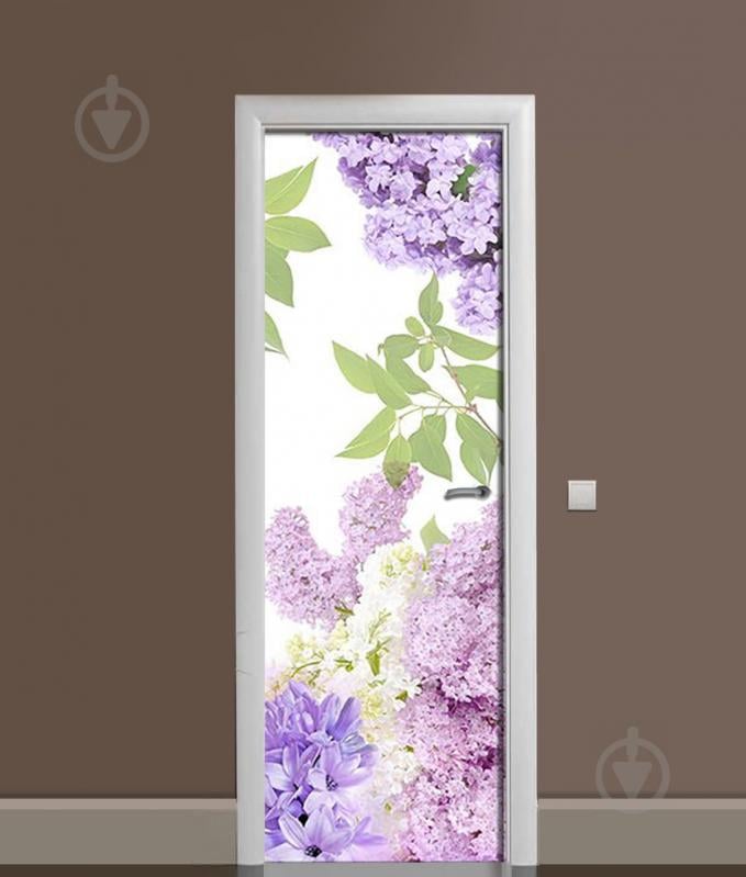 Наклейка на двері Zatarga "Ніжна Бузок" 650х2000 мм Наклейка на двері Zatarga "Ніжна Бузок" 650х2000 мм