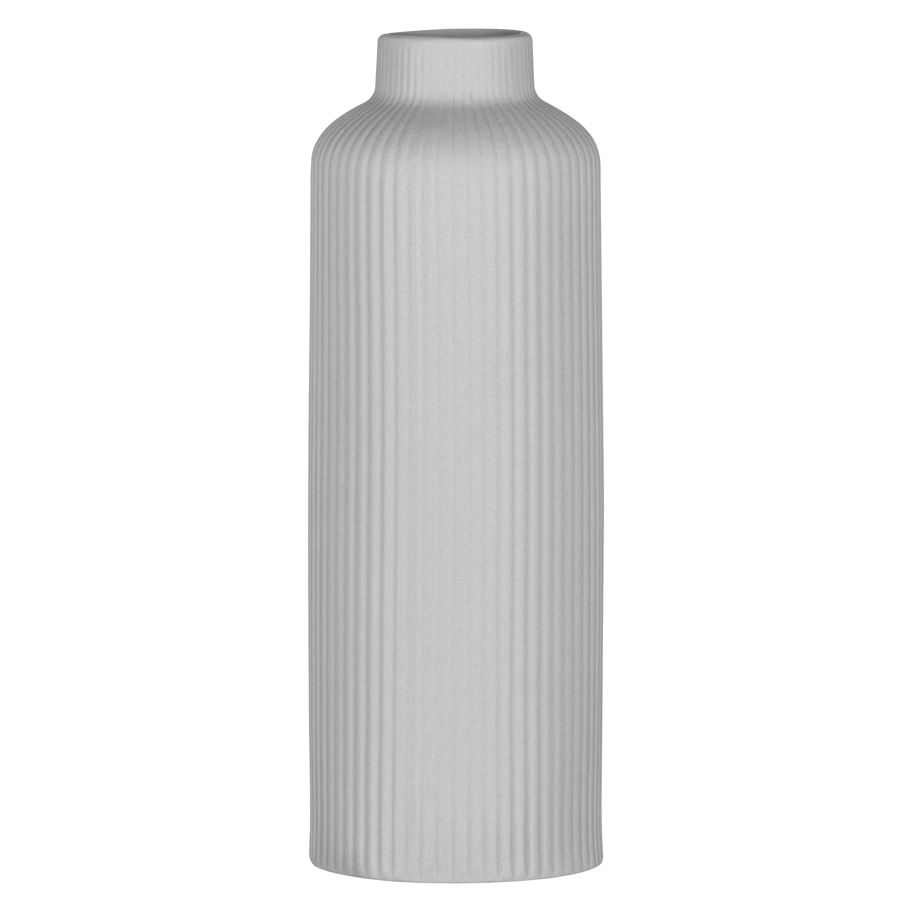 Ваза Ardesto Liguria 8х22,7 см Серый (AR3803G)