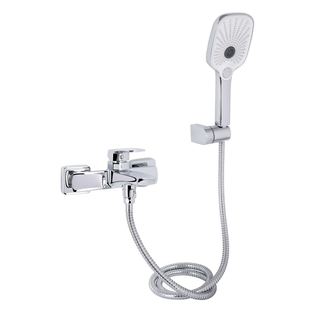 Смеситель для ванной Qtap Tern QTTER259CRM47586 с душевым гарнитуром Chrome (2610410686)