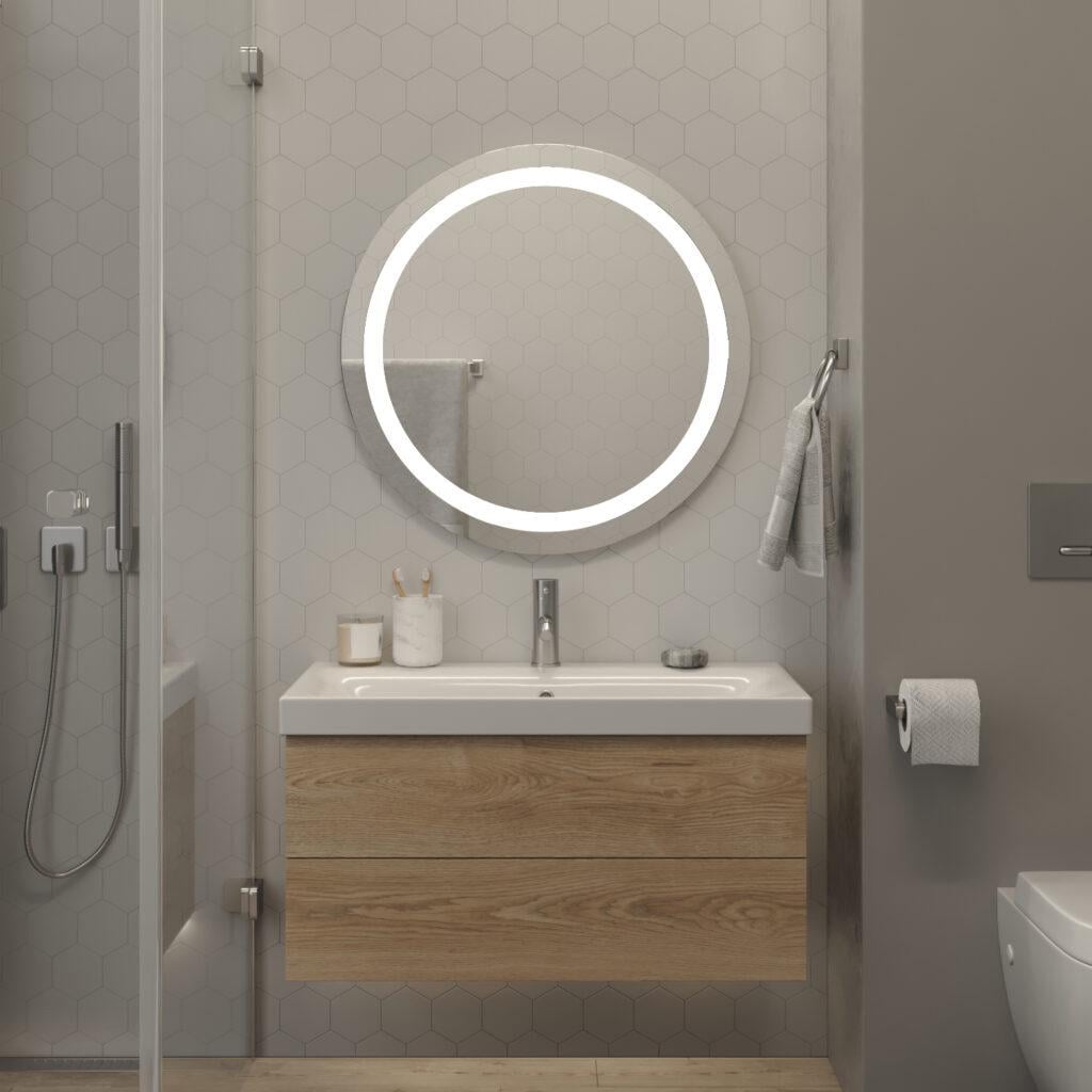 Зеркало Монако с LED-подсветкой в ванную/спальню/гостиную 60 см (457907568984) Зеркало Монако с LED-подсветкой в ванную/спальню/гостиную 60 см (457907568984)