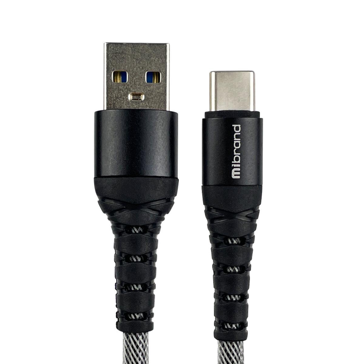 Кабель Mibrand MI-14 USB to Type-C 1 м Black/Grey (MIDC/14TBG)