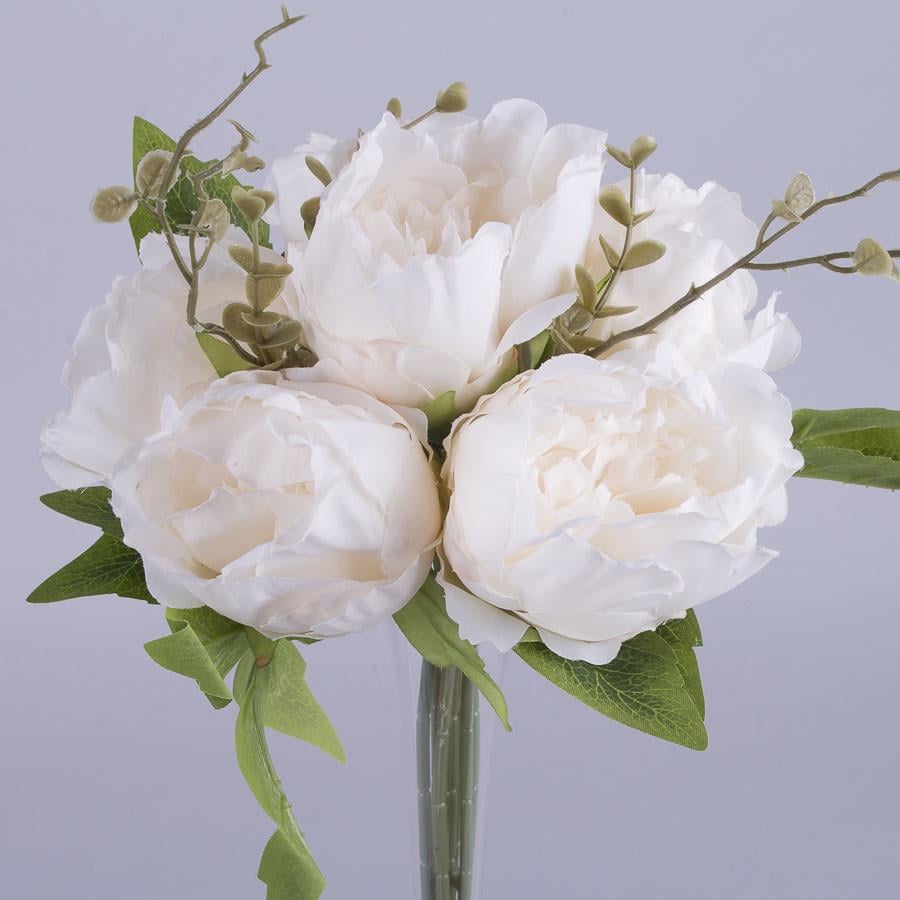 Букет из пионов капустный Персиковый (2623-7)