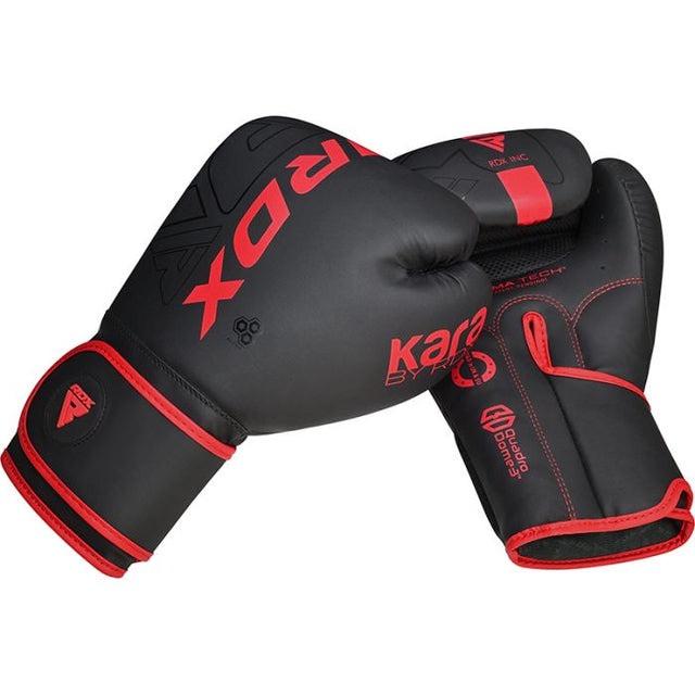 Перчатки боксерские RDX F6 Kara Matte 12 унций капа в комплекте Red - фото 5