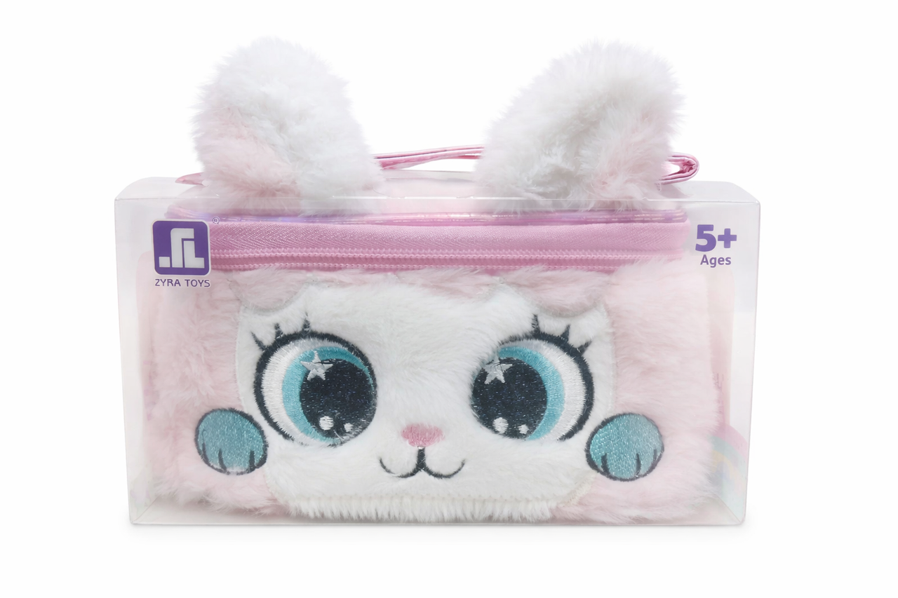 Набор детской косметики Pretty Animals 2103 Зайчик с блеском для губ лаком для ногтей и наклейками