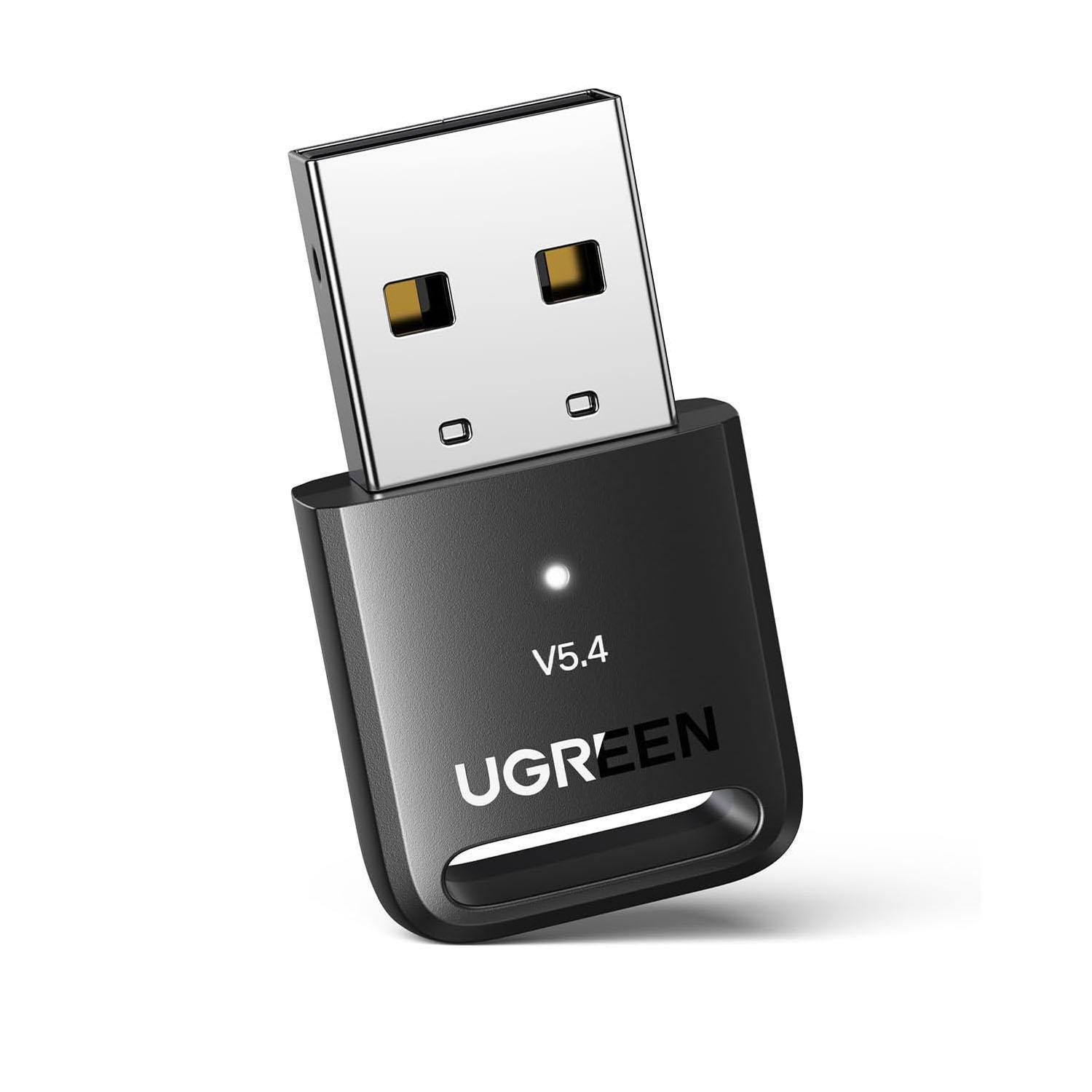 Адаптер UGREEN Bluetooth 5.4 приемник-передатчик USB Черный (35058) - фото 1 Адаптер UGREEN Bluetooth 5.4 приемник-передатчик USB Черный (35058) - фото 1