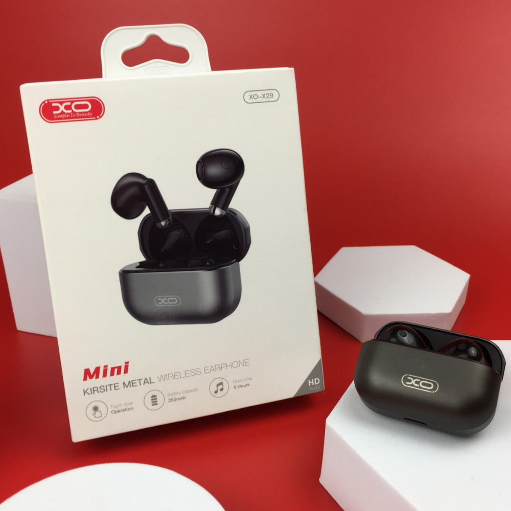 Навушники міні бездротові XO X29 Bluetooth 5.3 TWS з мікрофоном для телефону з зарядним кейсом (23599184) - фото 2 Навушники міні бездротові XO X29 Bluetooth 5.3 TWS з мікрофоном для телефону з зарядним кейсом (23599184) - фото 2
