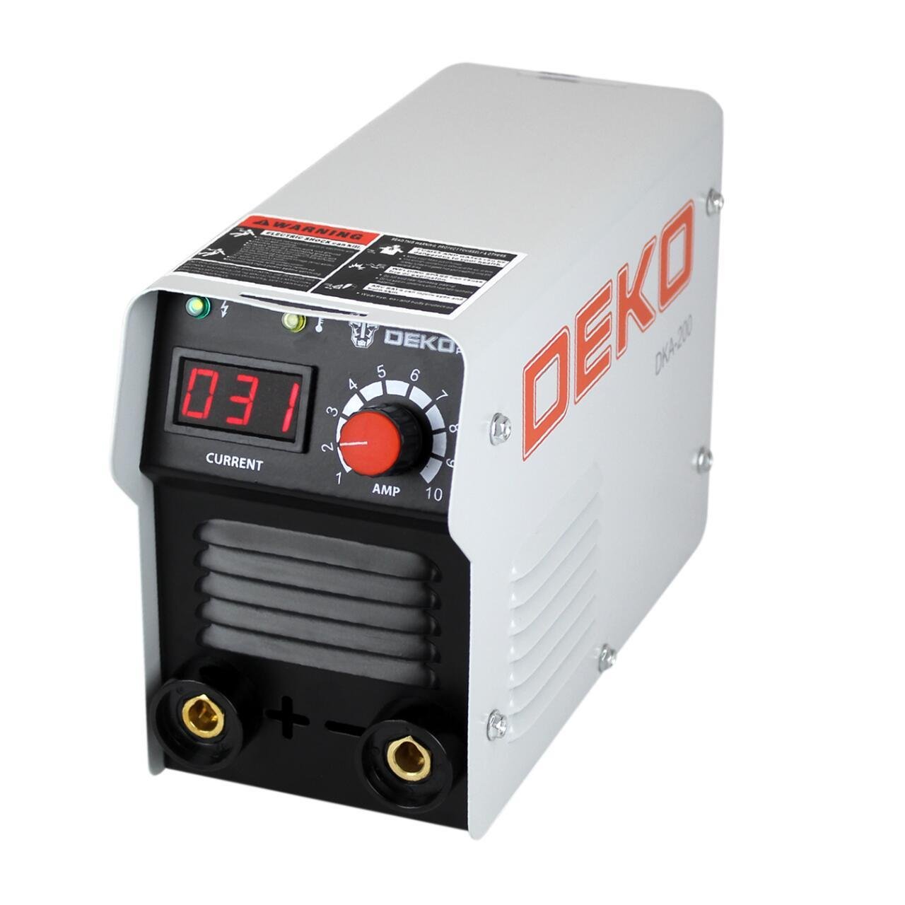 Зварювальний апарат DEKO 14727 інверторний MMA 20-200A 220V Grey (32709487)