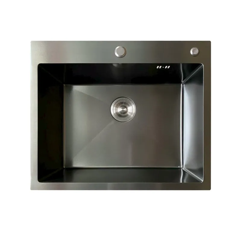 Мойка для кухни MIXXUS MH5843 Micro Decor 3.0/0.8 из нержавеющей стали Графит (MI8217)