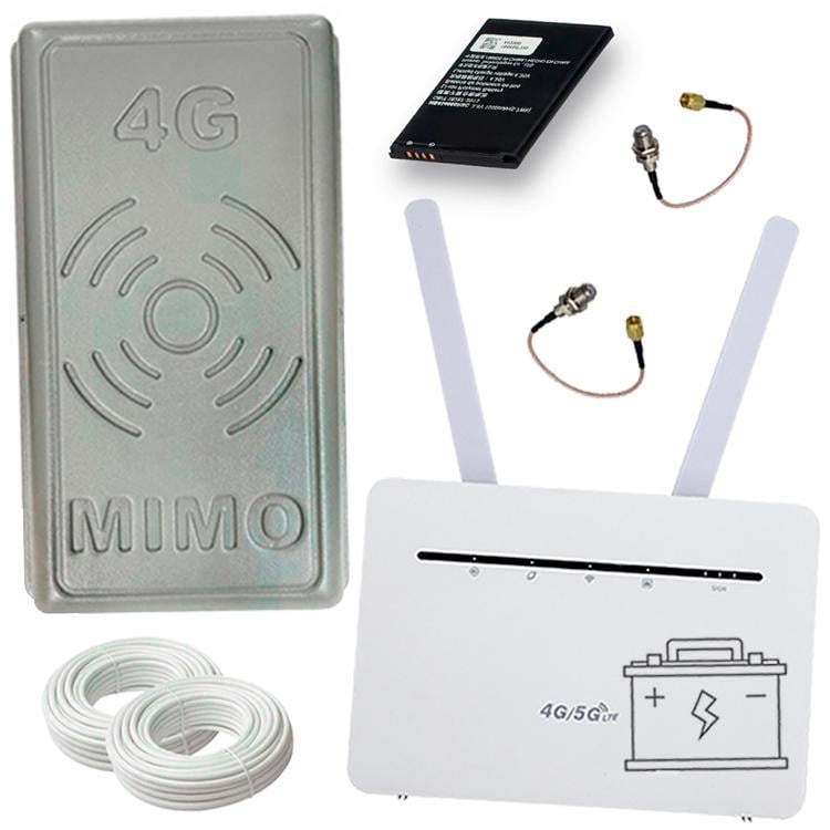 Комплект для интернета LTE 4G Wi-Fi Router B535 Pro с антенной МИМО 17 дБ Комплект для интернета LTE 4G Wi-Fi Router B535 Pro с антенной МИМО 17 дБ