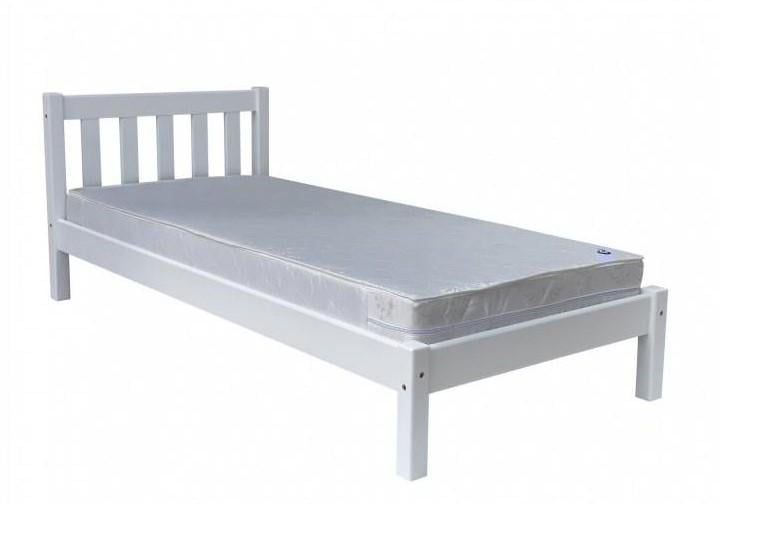 Кровать односпальная деревянная Скиф Л-149 100х200 см Белый