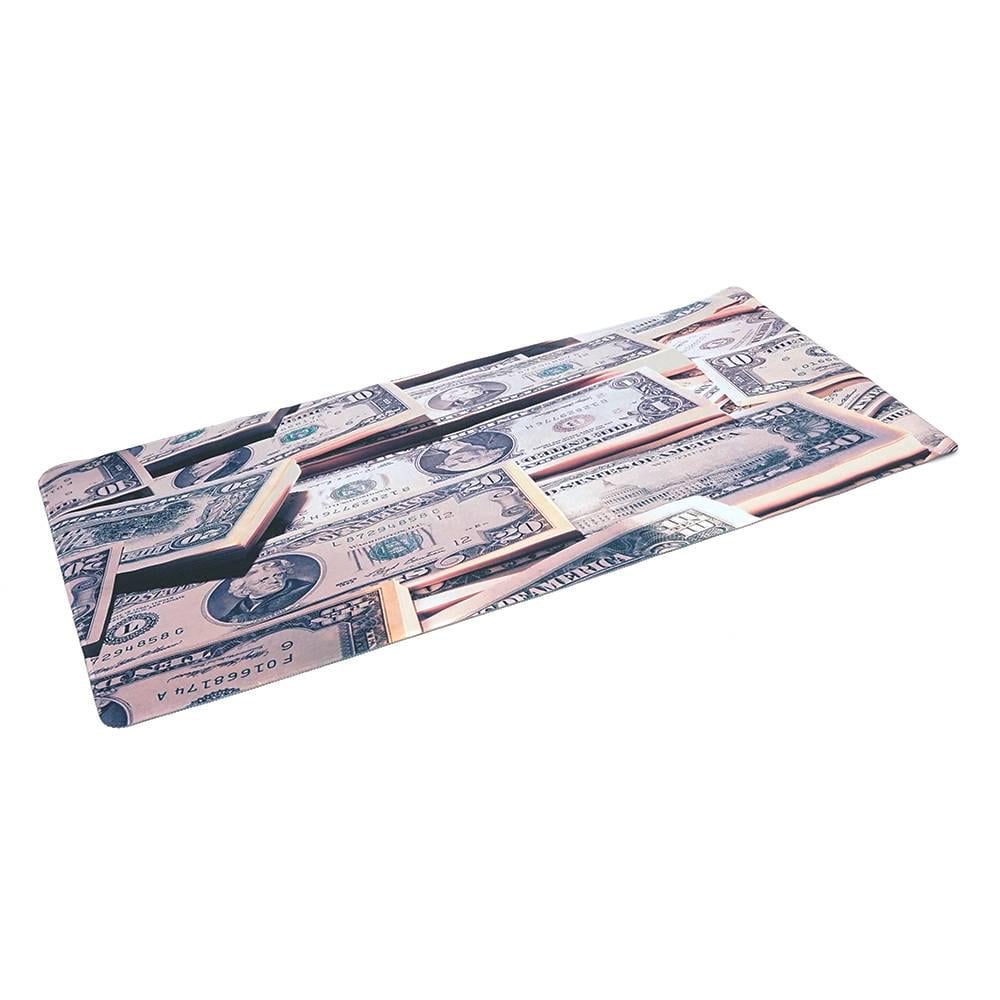 Килимок тканинний Dollars з боковою прошивкою товщина 3 мм 400х900 мм Gray (36281)