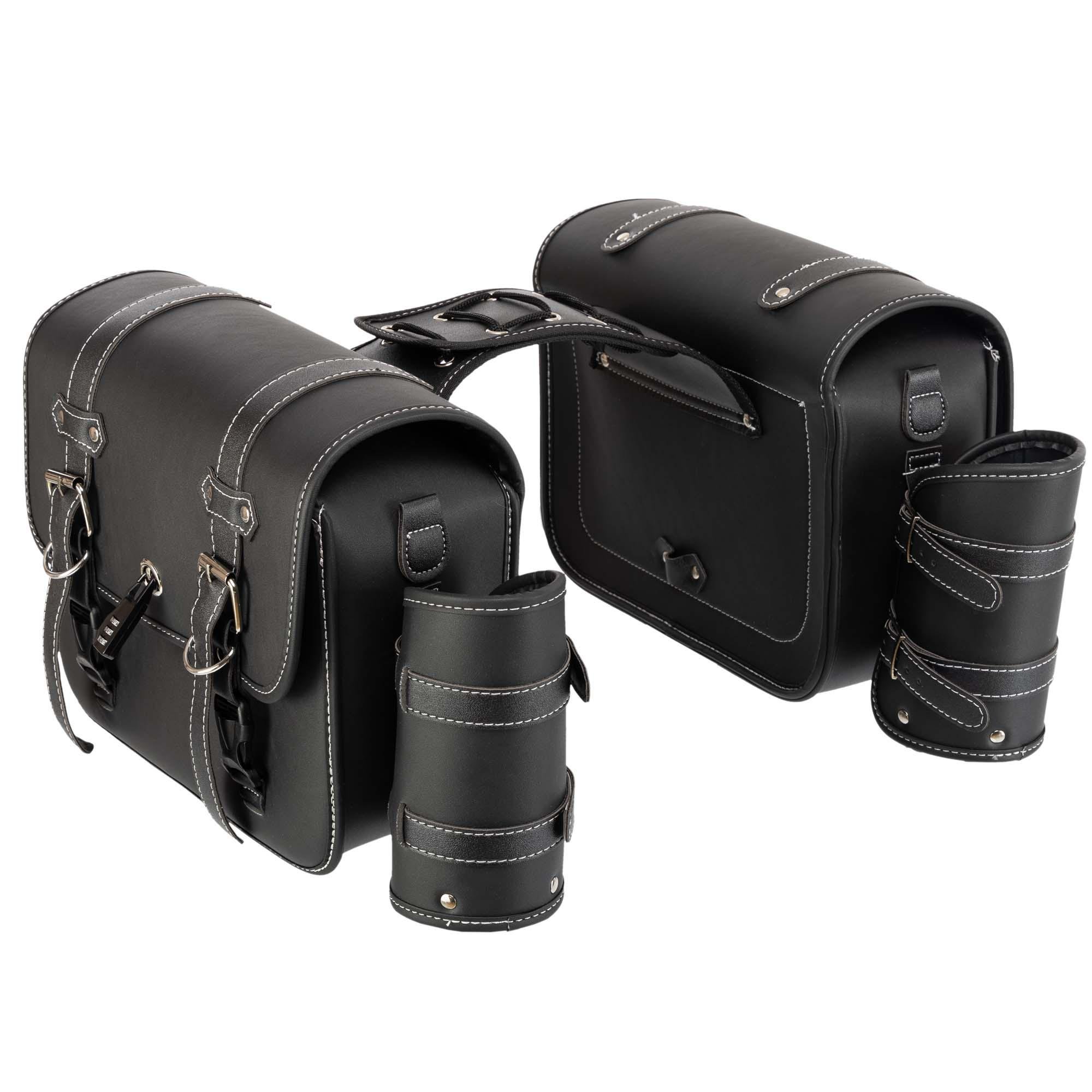 Кофри бічні SP-Sport HL621 для мотоцикла зі шкірозамінника 2 кофра Чорний Кофри бічні SP-Sport HL621 для мотоцикла зі шкірозамінника 2 кофра Чорний