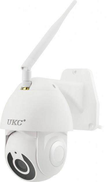 Камера відеоспостереження вулична UKC Wi-Fi IP V380 360/90 Білий