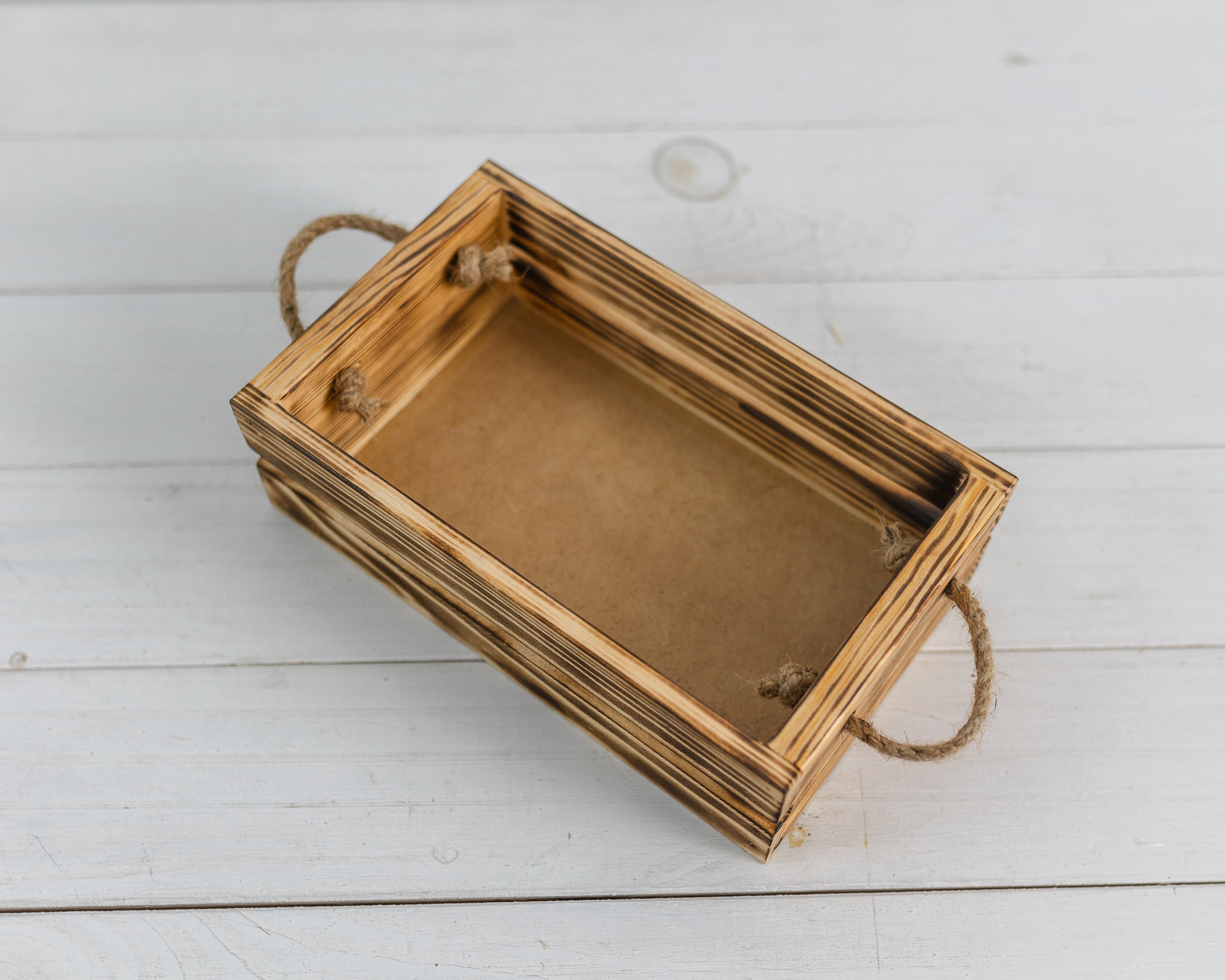 Ящик деревянный декоративный Скандинавия обожженный (0002058) - фото 2 Ящик деревянный декоративный Скандинавия обожженный (0002058) - фото 2