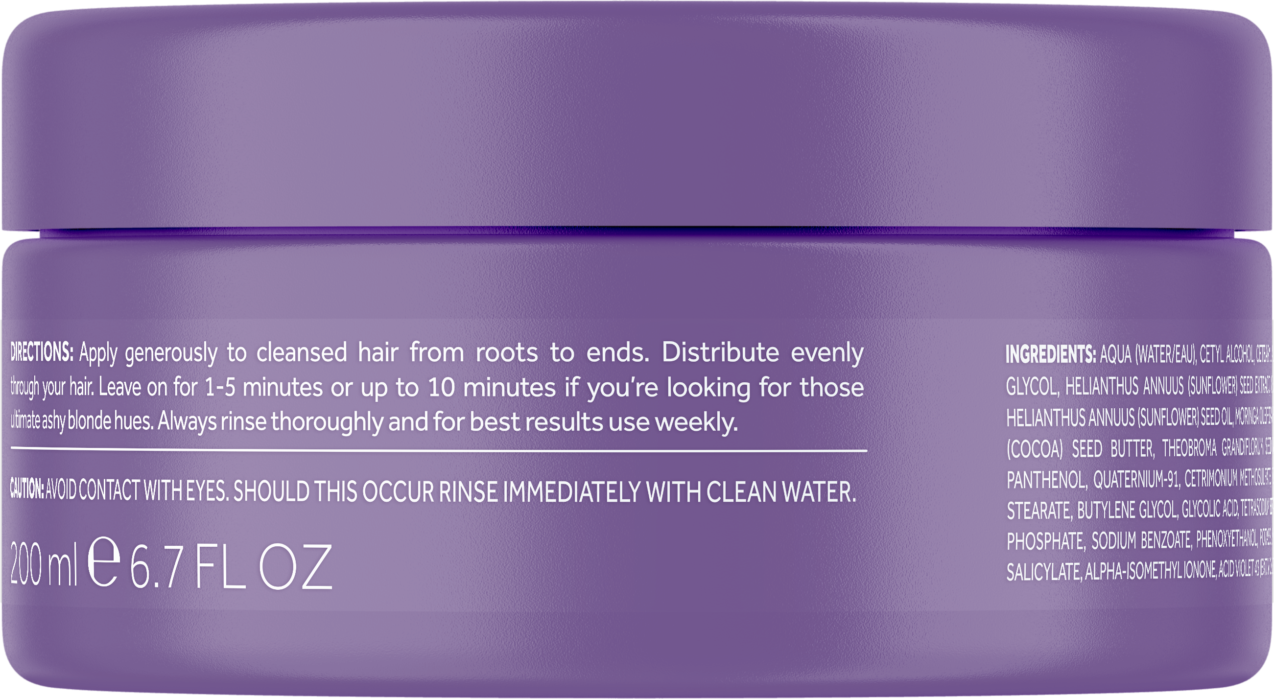 Маска від жовтизни освітленого волосся Bleach Blondes Purple Toning Treatment Mask 200 мл (LS5814) - фото 2