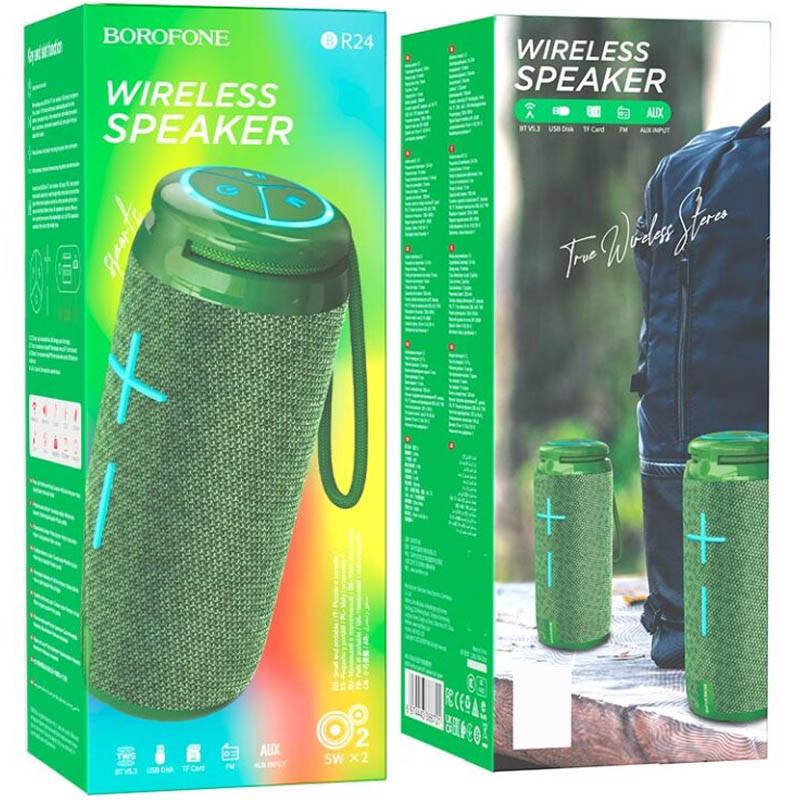 Портативная колонка Bluetooth Borofone BR24 Dark Green (00000064303_3) - фото 3 Портативная колонка Bluetooth Borofone BR24 Dark Green (00000064303_3) - фото 3