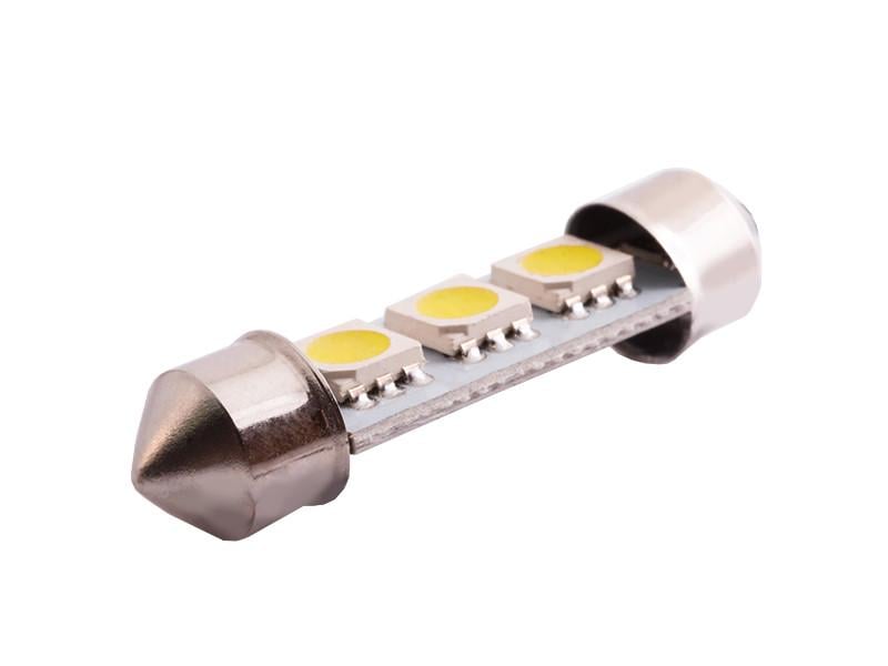 Автолампа светодиодная C5W SV8,5 12 В 39 мм SMD5050-3led Белый (60)