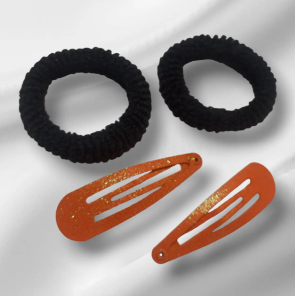 Заколки на Хелловін з резинками One size Чорно-помаранчевий (703116) - фото 2 Заколки на Хелловін з резинками One size Чорно-помаранчевий (703116) - фото 2