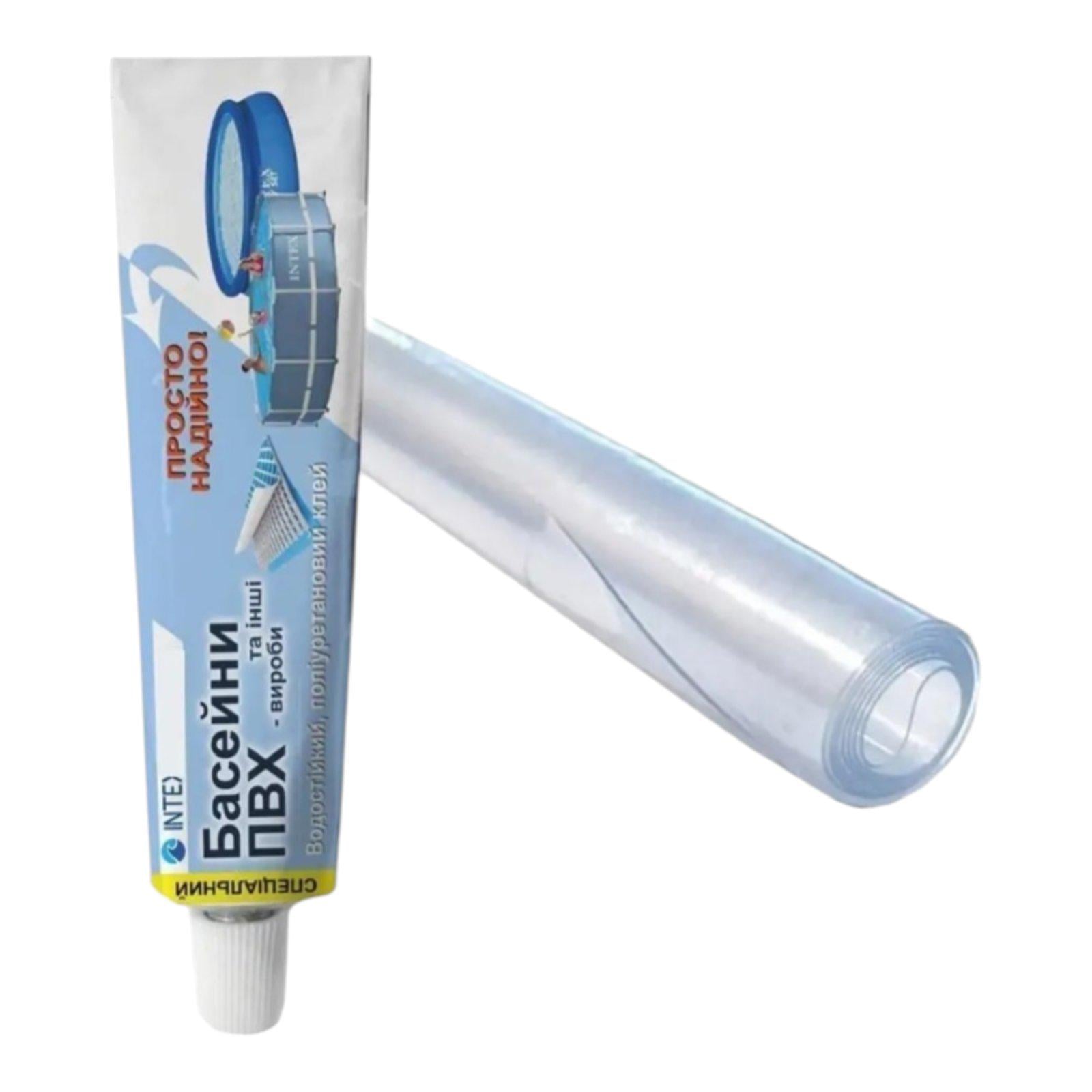 Ремкомплект Intex для басейнів з ПВХ 3632 латка/клей 40 г (33703658)