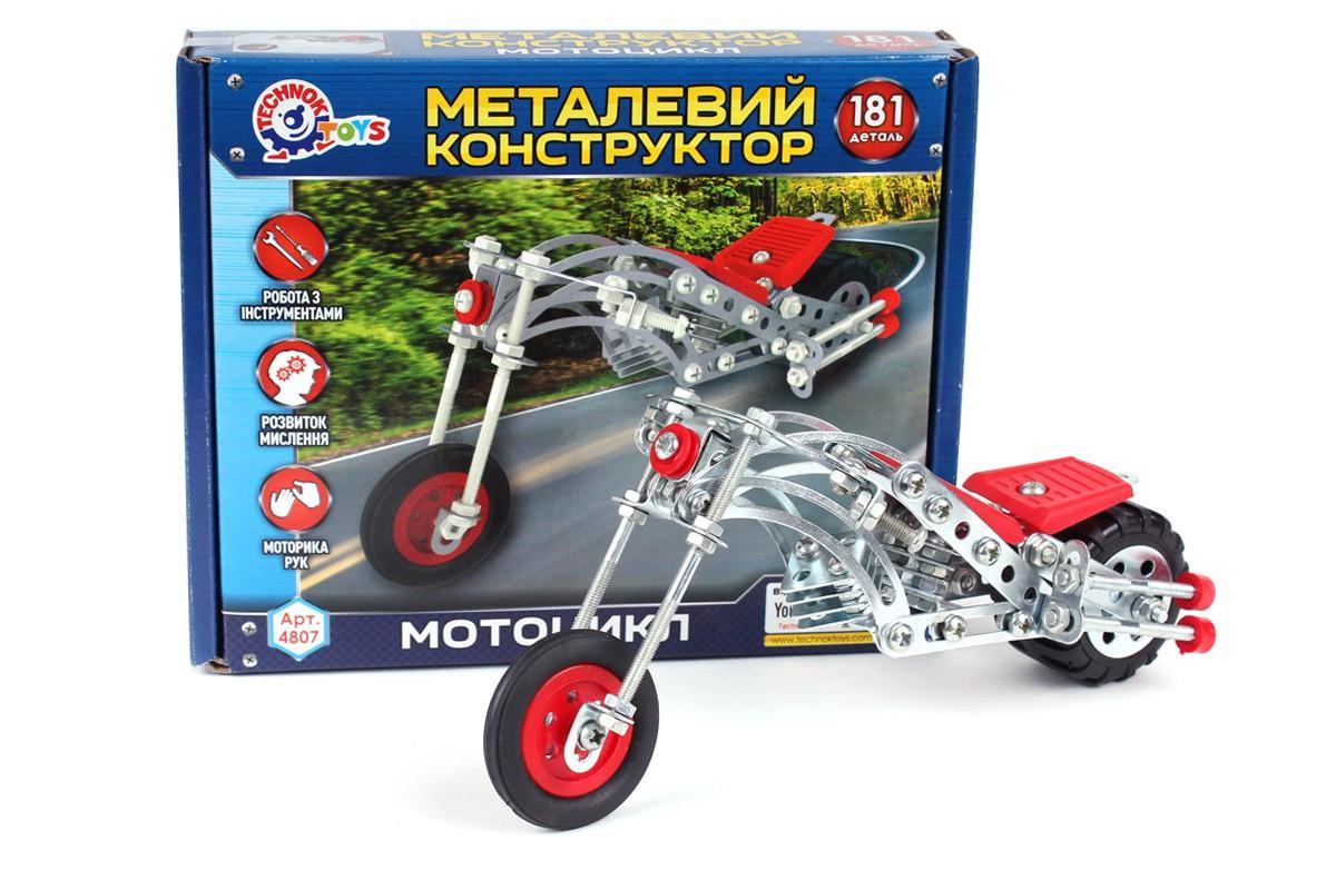 Конструктор металлический Мотоцикл 181 деталей (3070842698)