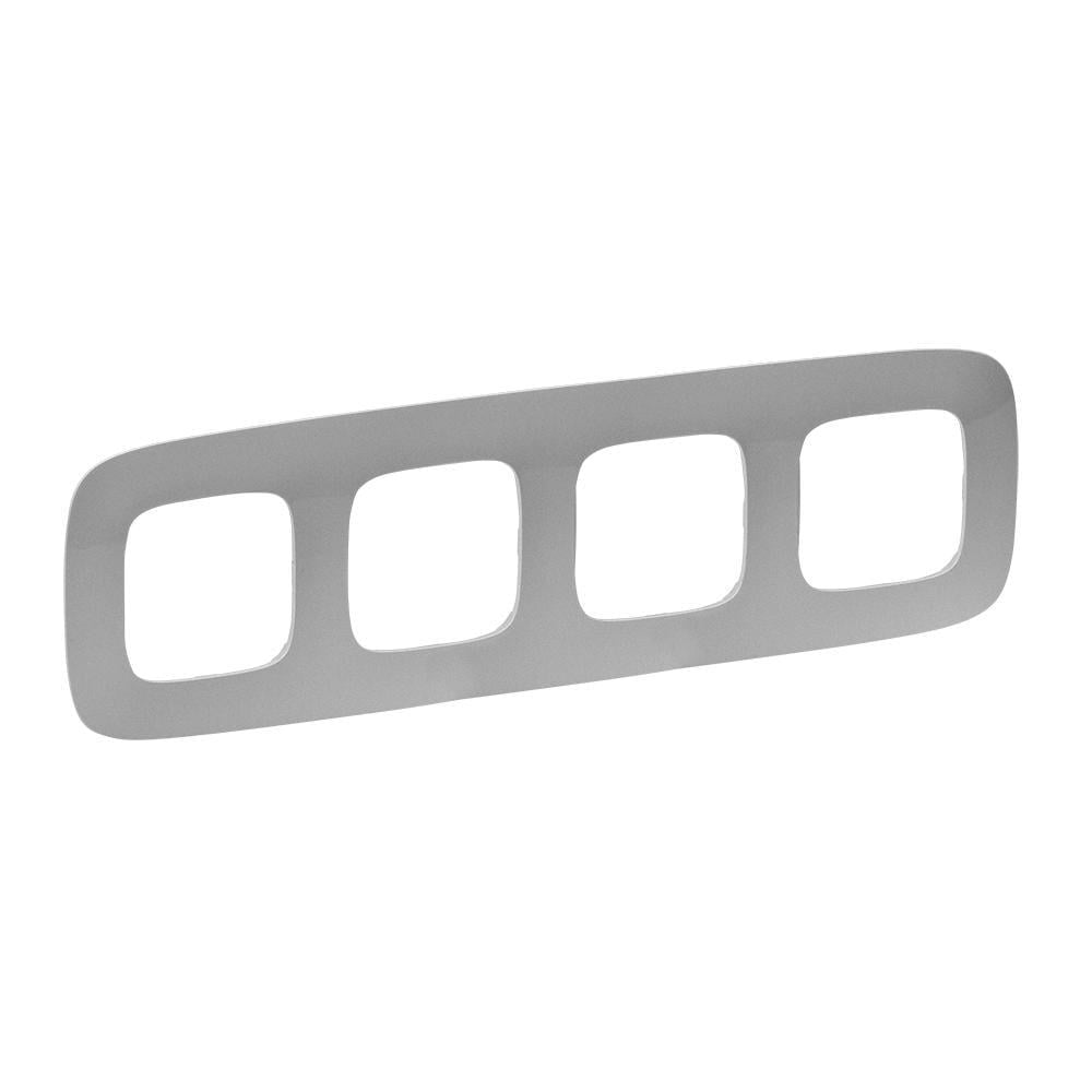 Рамка четырехместная Legrand Valena Allure Алюминий (754394)