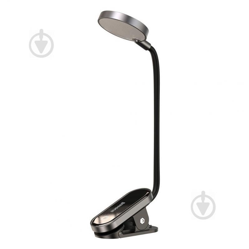 Универсальная аккумуляторная LED лампа на клипсе Baseus Comfort Reading Mini Clip Lamp DGRAD-0G (Темно-серая)