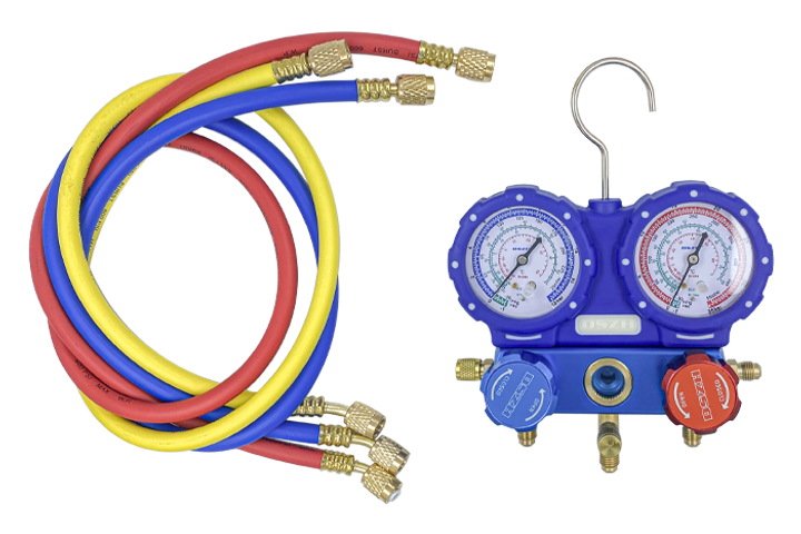 Колектор манометричний 2-вентильний Whicepart DSZH WK-C3601S для фреонів R-22/R-134a/R-404a/R-410a