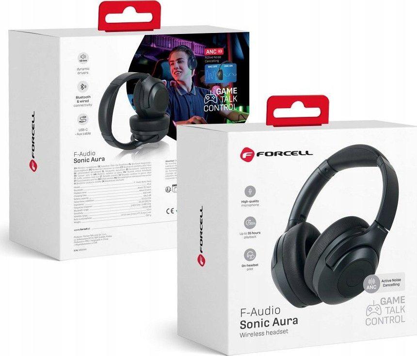 Навушники TWS Forcell F-Audio Sonic Aura Black (542757)