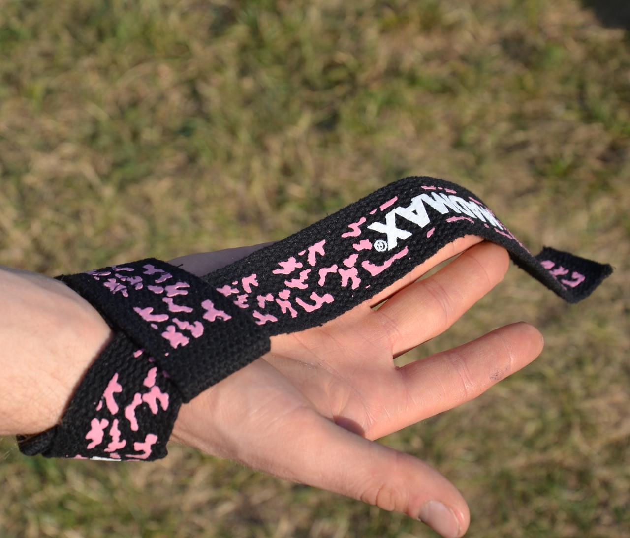 Ламки для тяги MadMax Camo Power Wrist Straps Camo/Pink (MFA-275-PNK-U) - фото 6