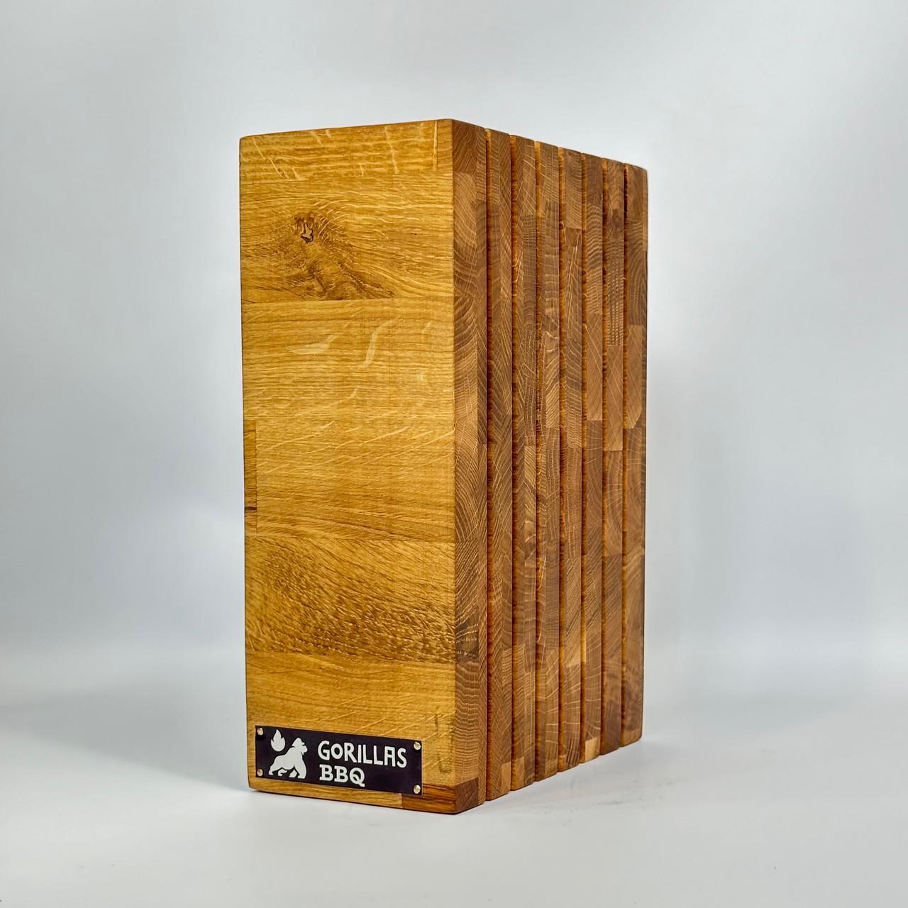 Подставка для ножей Gorillas BBQ деревянная торцевая (DS12) - фото 4 Подставка для ножей Gorillas BBQ деревянная торцевая (DS12) - фото 4