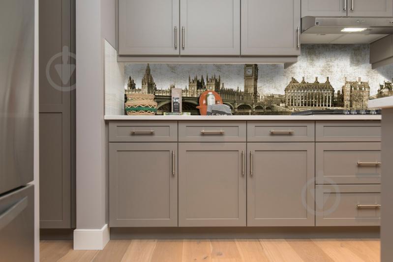 Скинали на кухню Zatarga «Ретро Лондон» 600х2500 мм виниловая 3Д наклейка кухонный фартук самоклеящаяся Z180582 Скинали на кухню Zatarga «Ретро Лондон» 600х2500 мм виниловая 3Д наклейка кухонный фартук самоклеящаяся Z180582