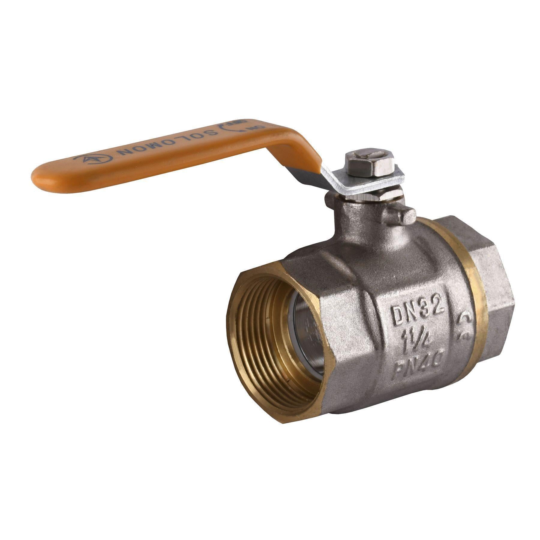 Кран шаровый прямой Solomon 1 1/4″ ВВ ЖР PN40 В1001 (000001495) Кран шаровый прямой Solomon 1 1/4″ ВВ ЖР PN40 В1001 (000001495)