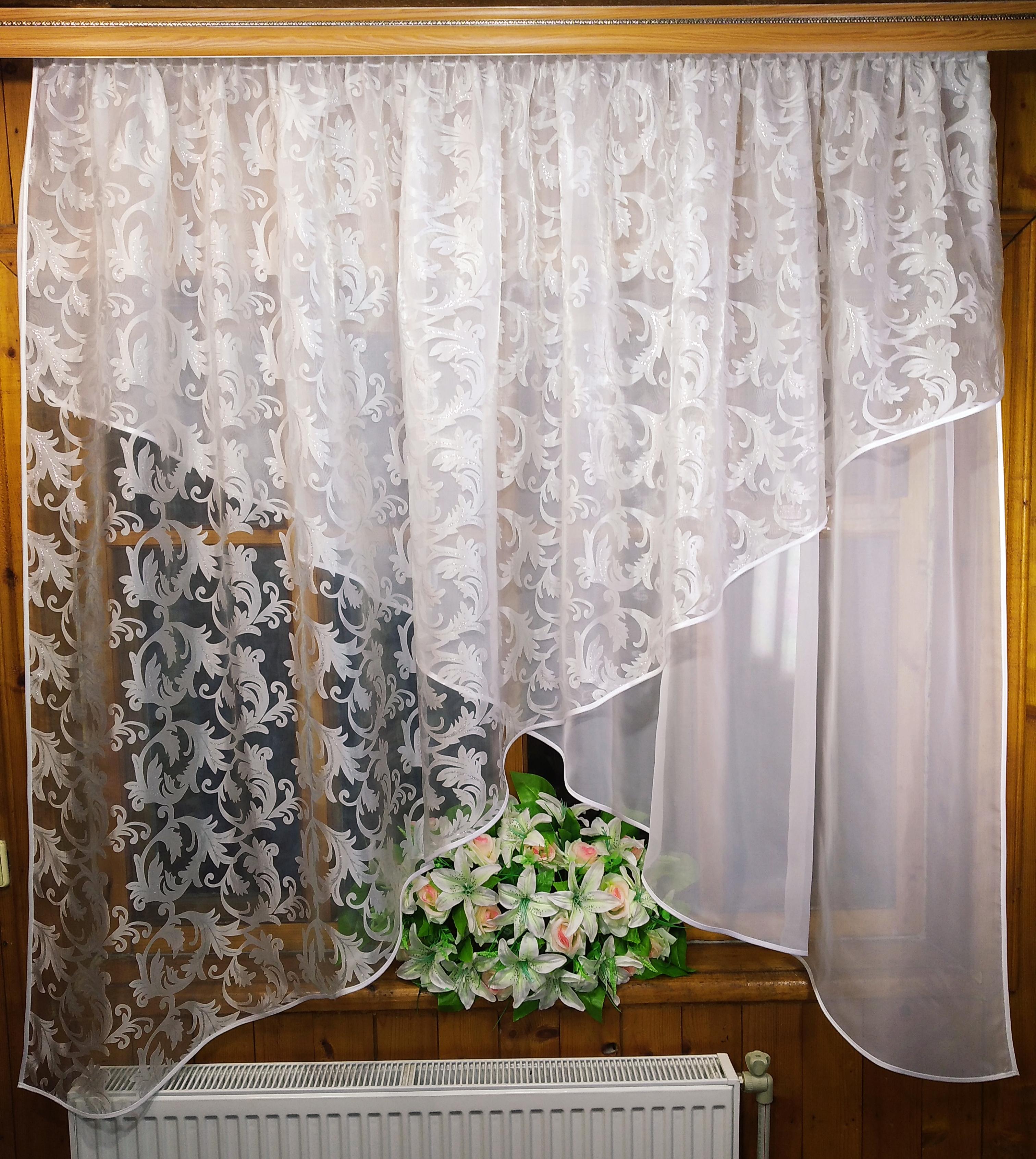 Шторы арка Стелла вензель Белый