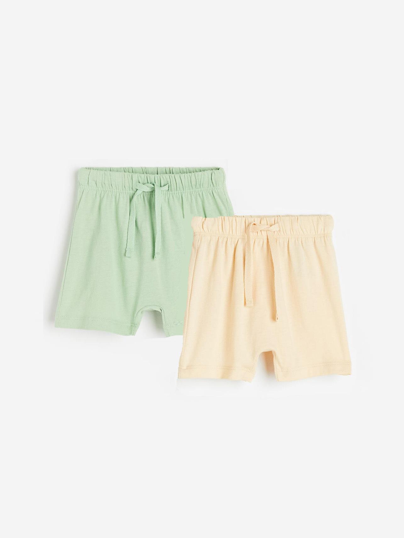 Шорти 2 шт. H&M 104 см Жовто-зелений (A31011593672)