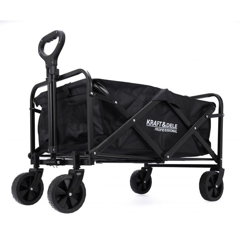 Тележка садовая Kraft&Dele KD3087 2617160707 складная стальной каркас с тормозом 6,7 кг 90 л - фото 3