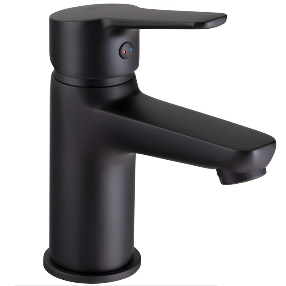 Змішувач для раковини Rubineta Uno 18 BK2 одноважільний Чорний (N800661)