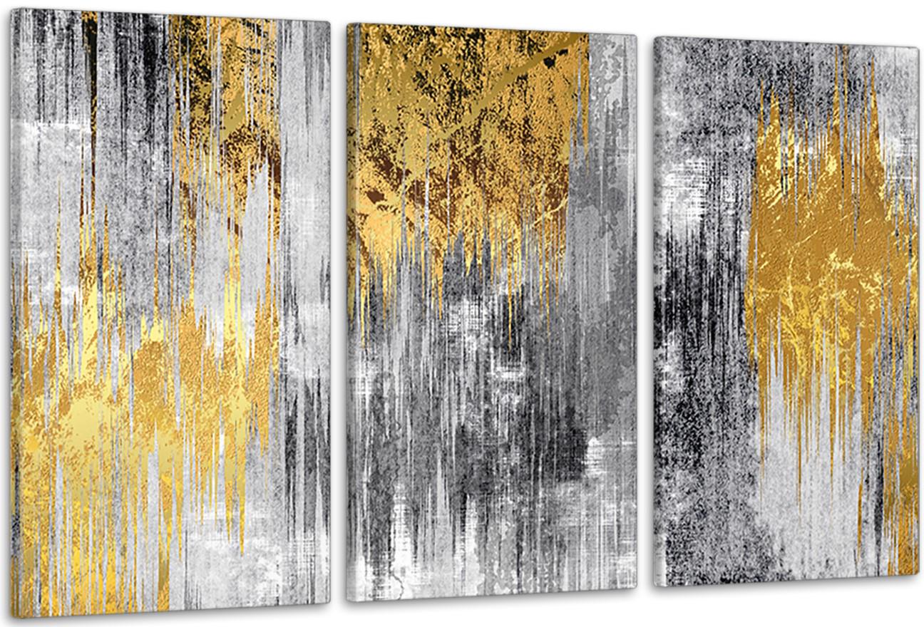 Картина модульная в гостиную/спальню Абстракция 53х100 см (ART-177_3A)