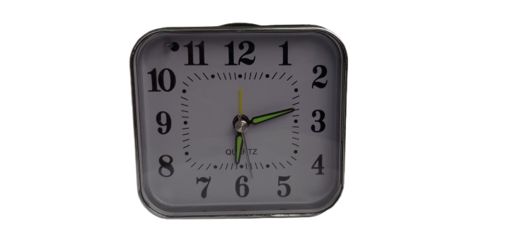 Будильник кварцевый 927 9х9х4 см Black (3819)