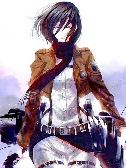 ᐉ Плед Mikasa Ackerman Attack on Titan плюш двухслойный 135х150