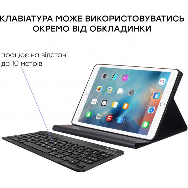 Airon Premium для iPad Pro 12.9" с Bluetooth клавиатурой, защитной пленкой и салфеткой Black (3576) - фото 5