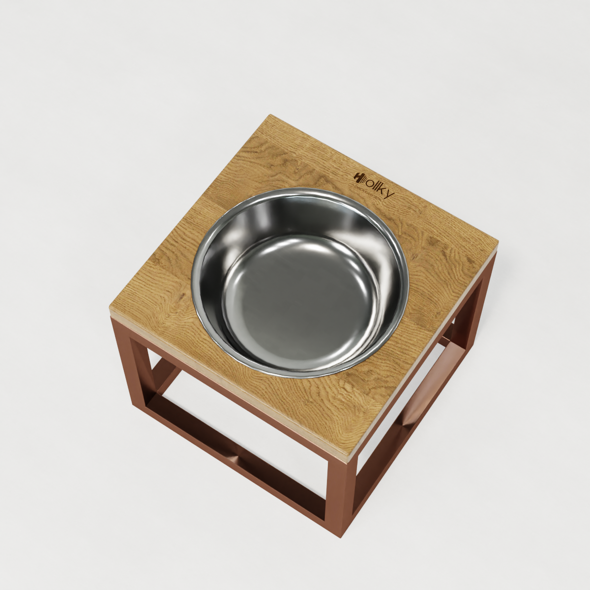 Миска на подставке для больших собак Hollky Base Solo XL 1,8 л (XL-262620-GLNT) - фото 2