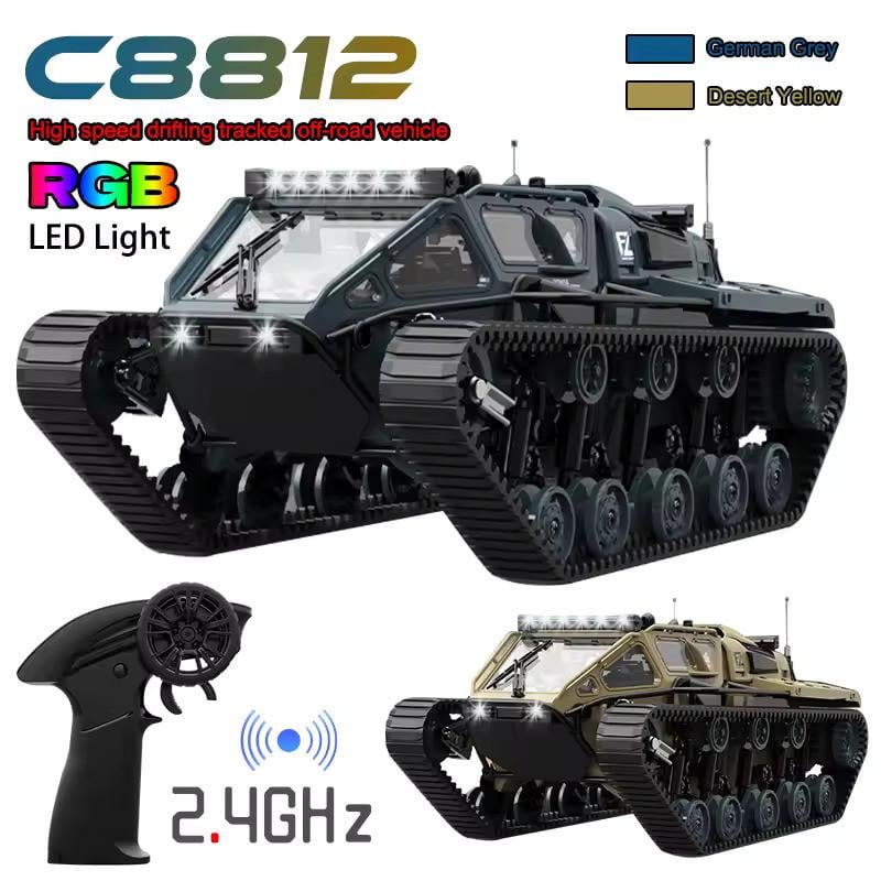 Всюдихід на радіокеруванні JJRC C8812 Ripsaw EV3 F-4 Сірий - фото 7 Всюдихід на радіокеруванні JJRC C8812 Ripsaw EV3 F-4 Сірий - фото 7